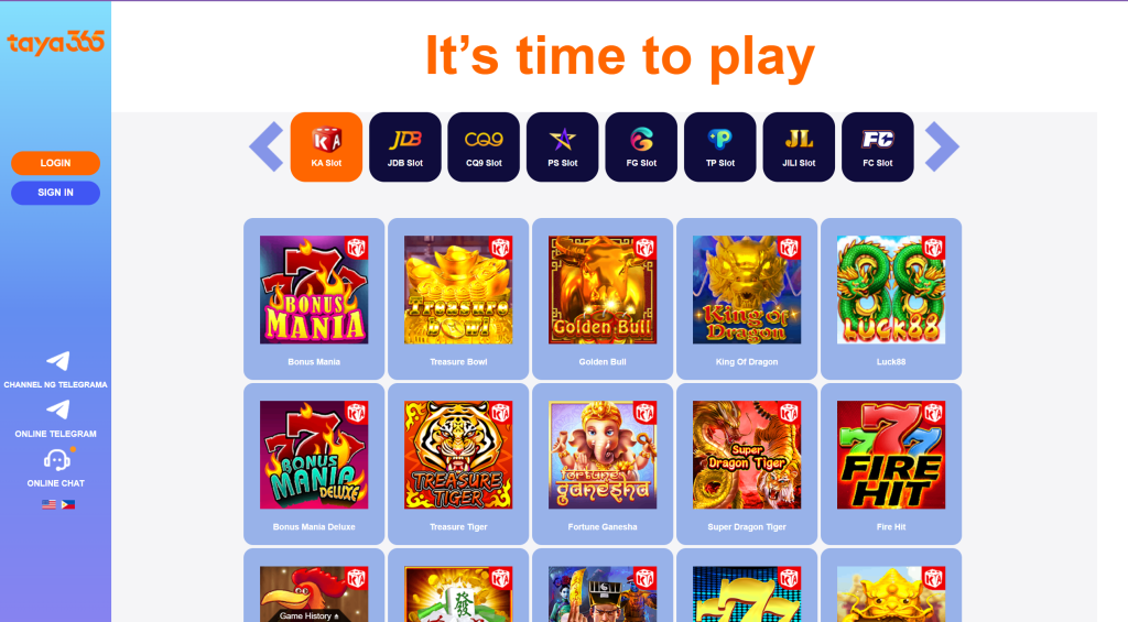taya 365 top games Pinoy online casino